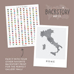 Load image into Gallery viewer, rome italy map poster
