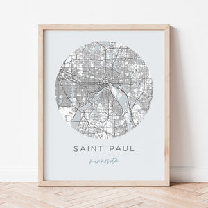saint paul minnesota map
