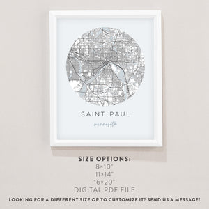 saint paul mn map