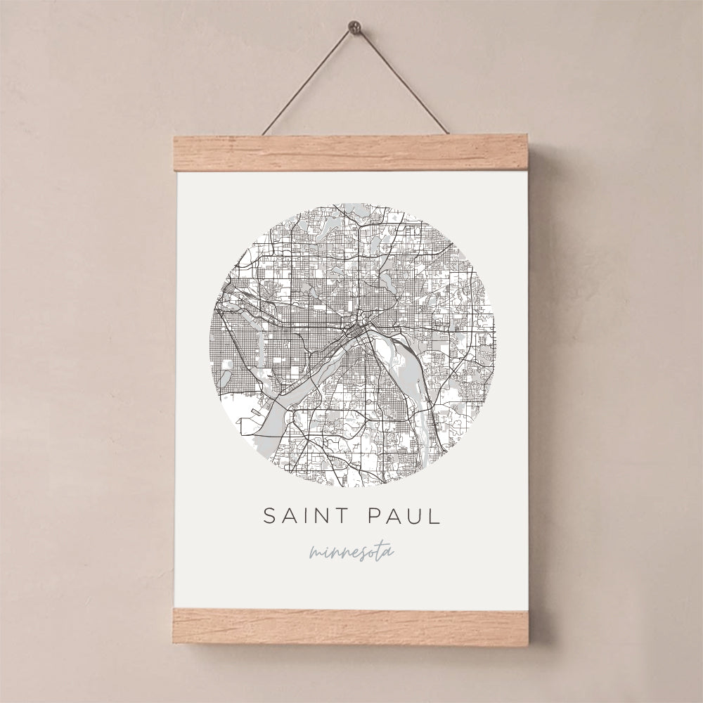 minnesota map poster