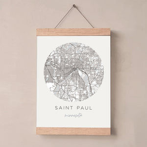minnesota map poster