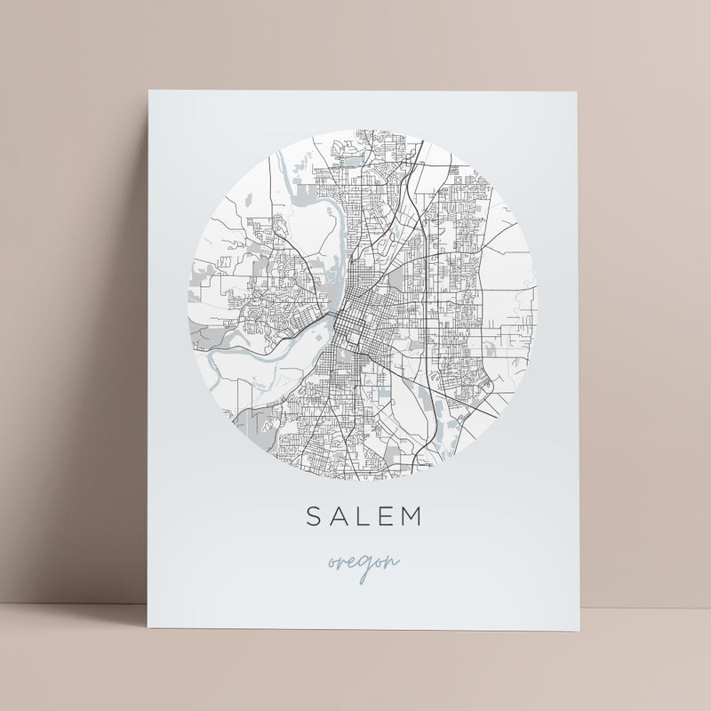salem oregon map
