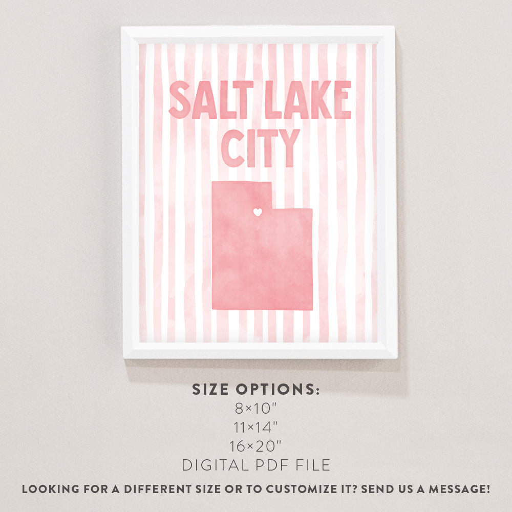 Salt Lake City, Utah Poster