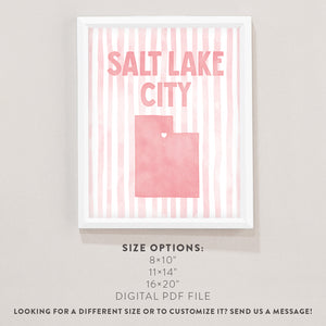 Salt Lake City, Utah Poster