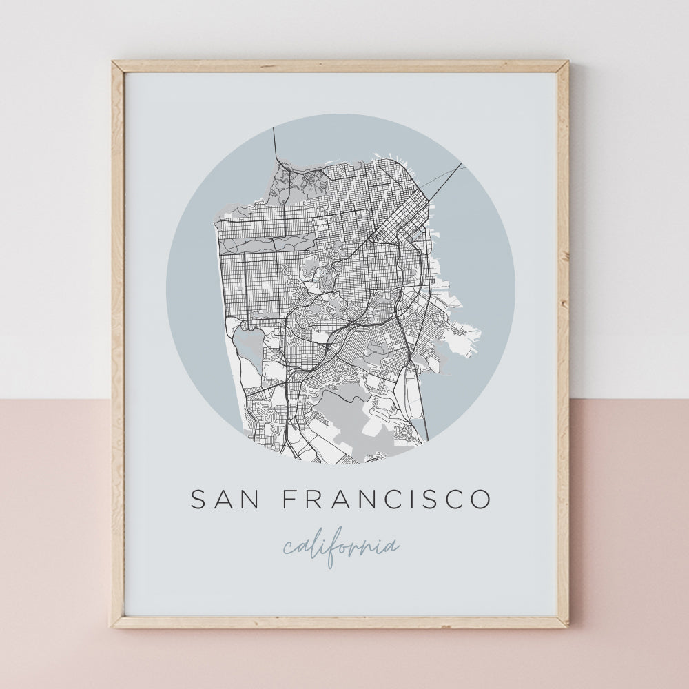san francisco map poster