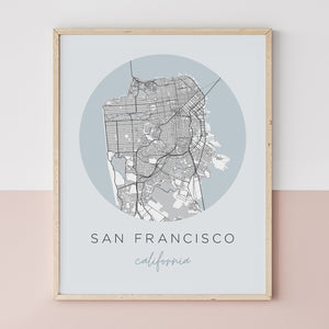 san francisco map poster
