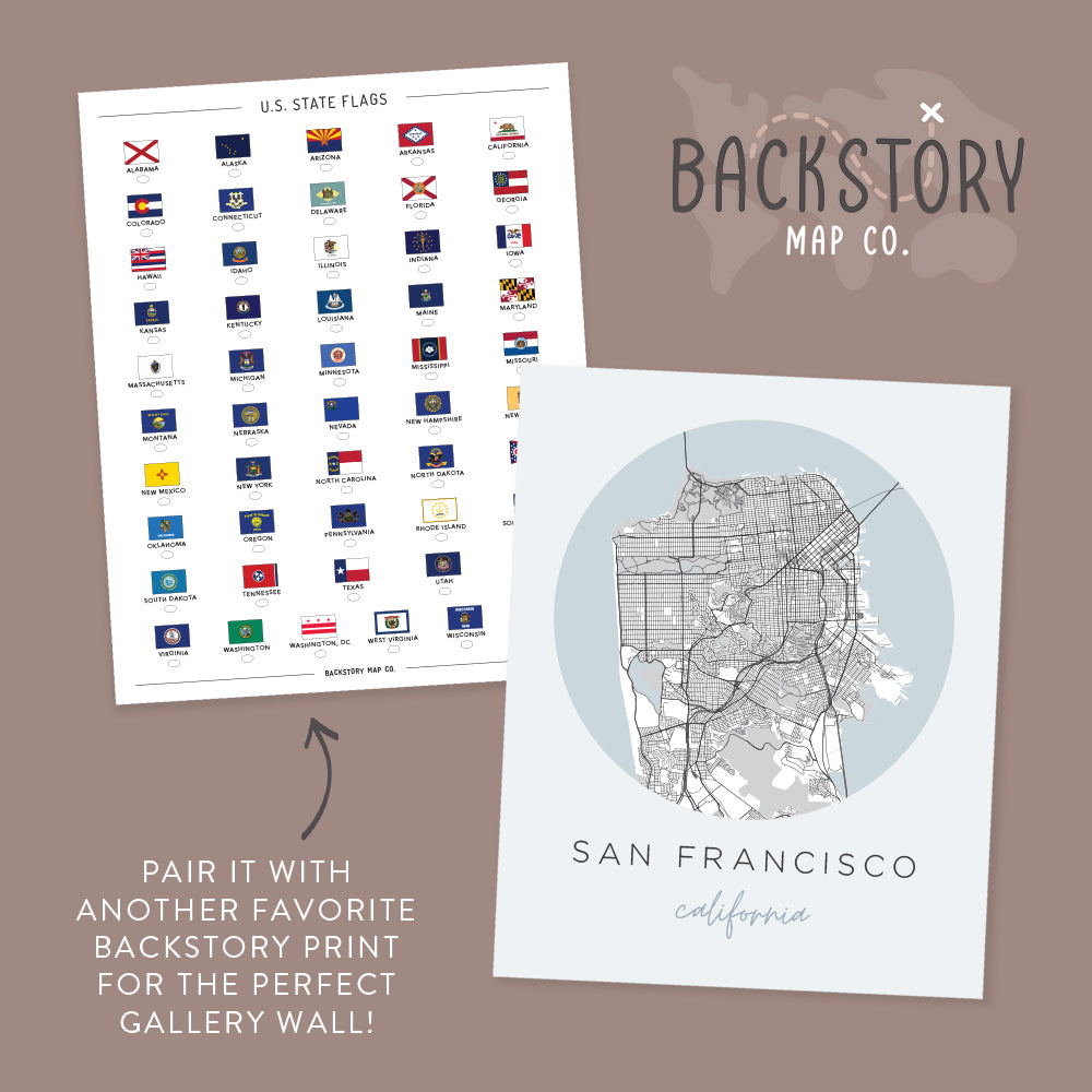 san francisco map posters