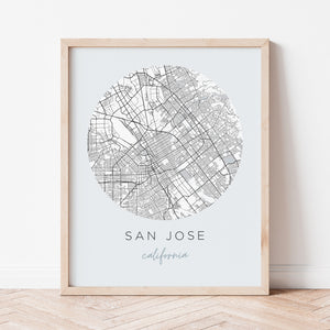 san jose california map