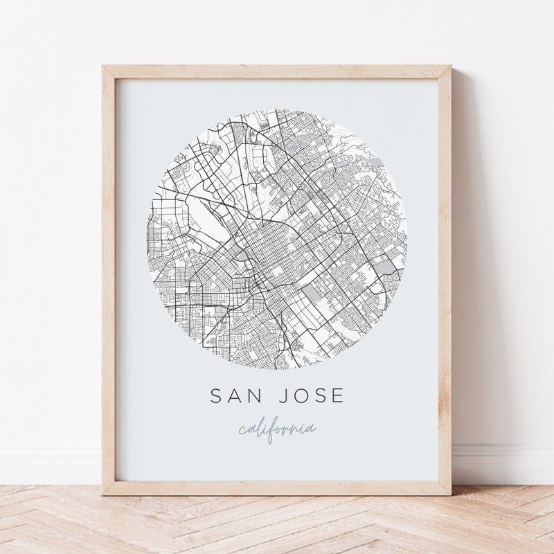 san jose california map