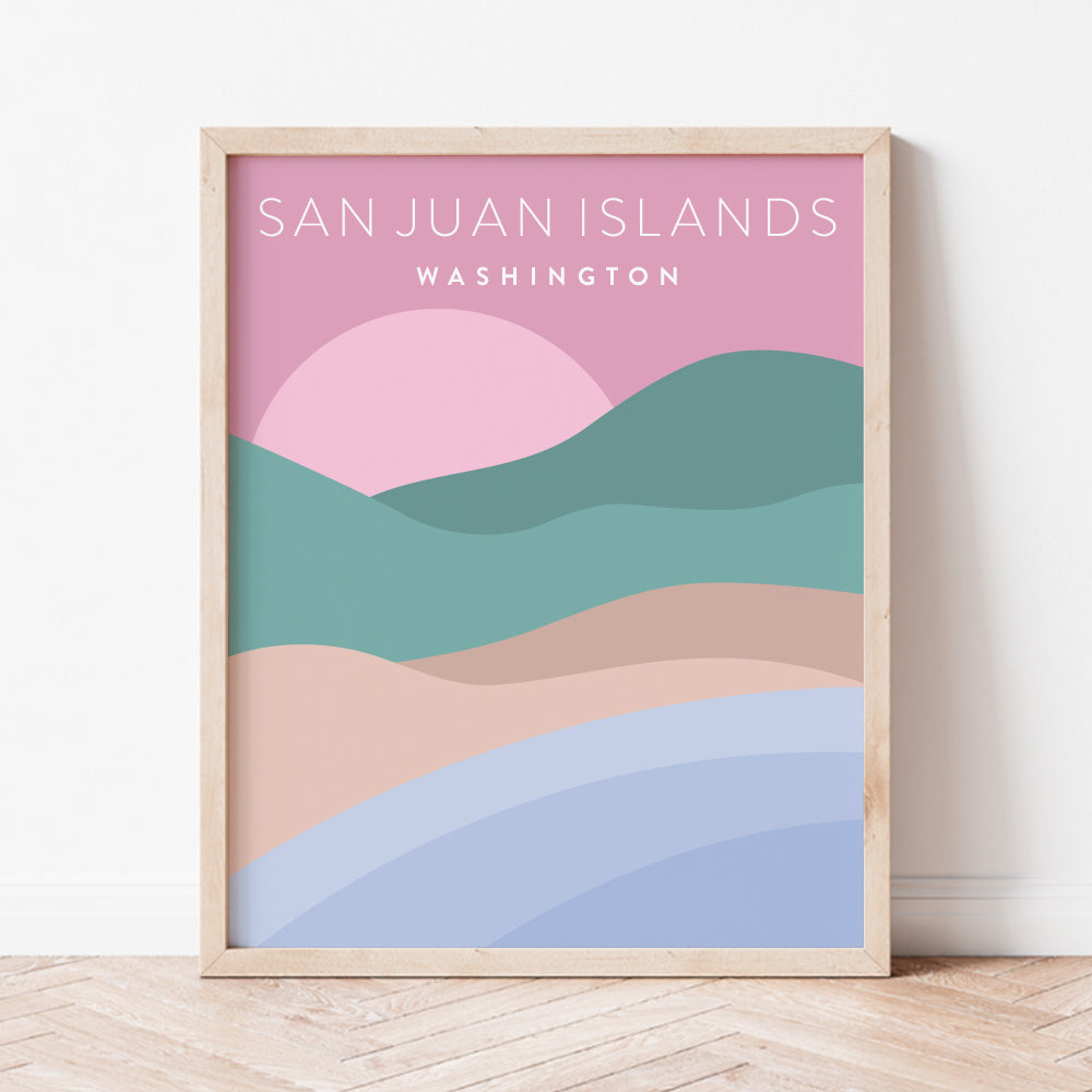 san juan islands poster