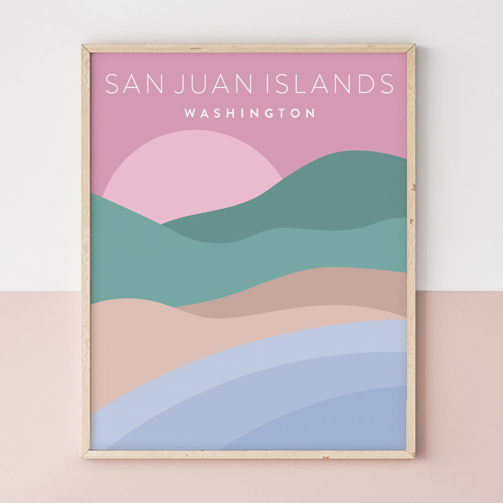 san juan islands poster