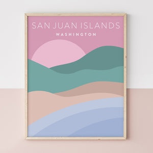 san juan islands poster