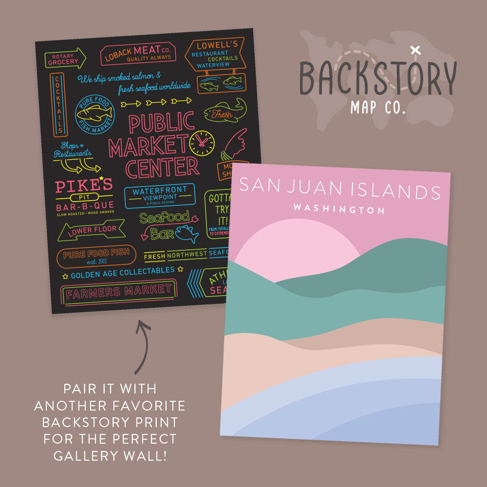 cute washington state posters