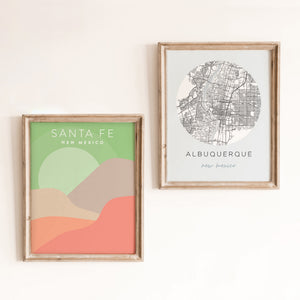 santa fe new mexico poster