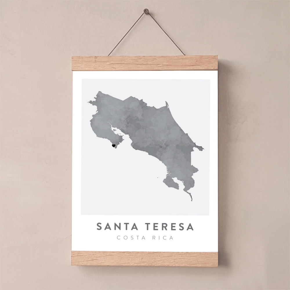 map of santa teresa costa rica