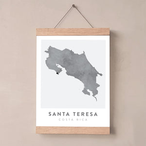 map of santa teresa costa rica