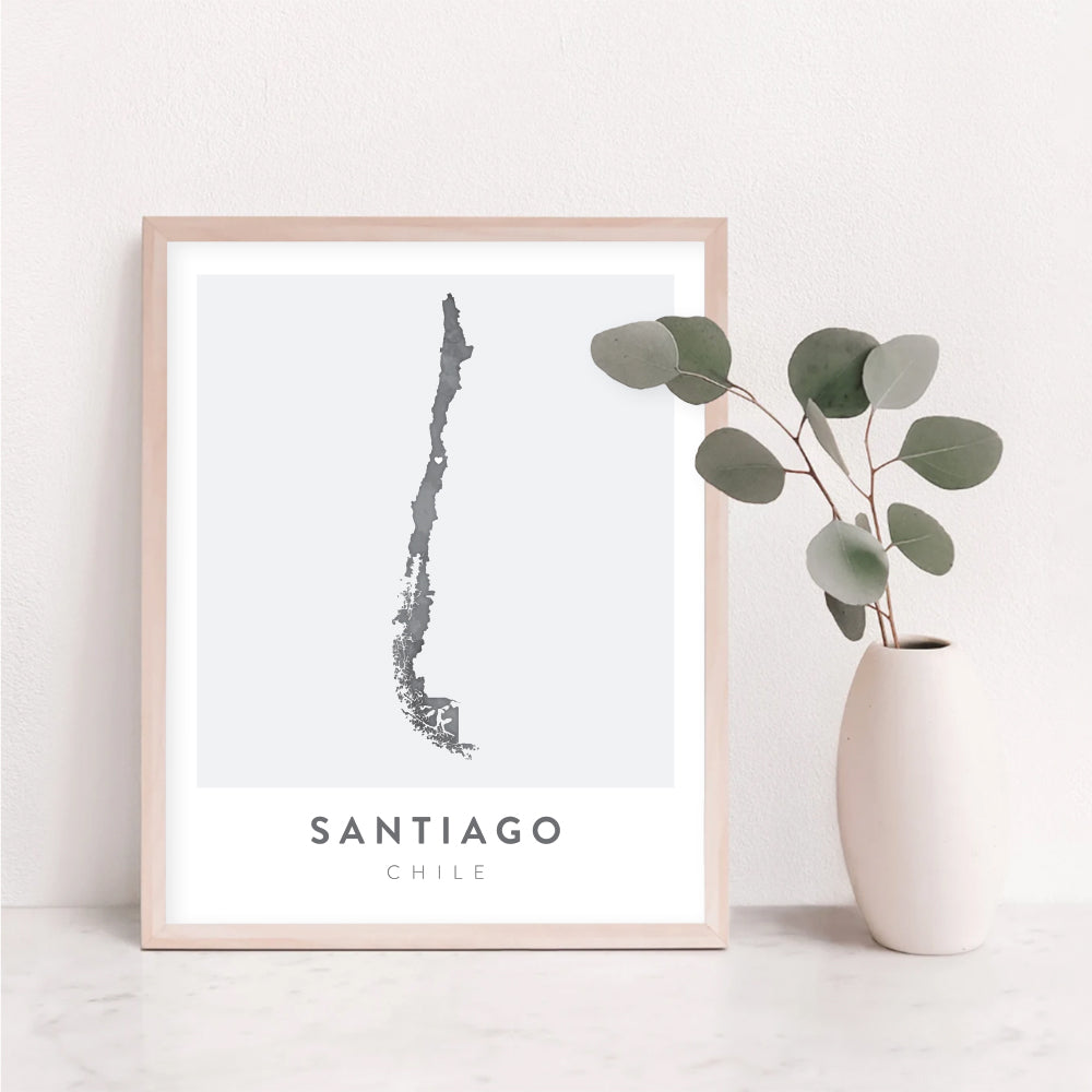 santiago chile poster