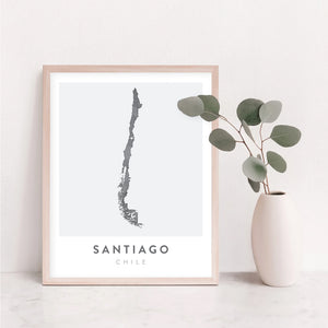 santiago chile poster