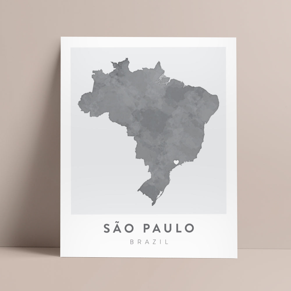 sao paulo brazil map