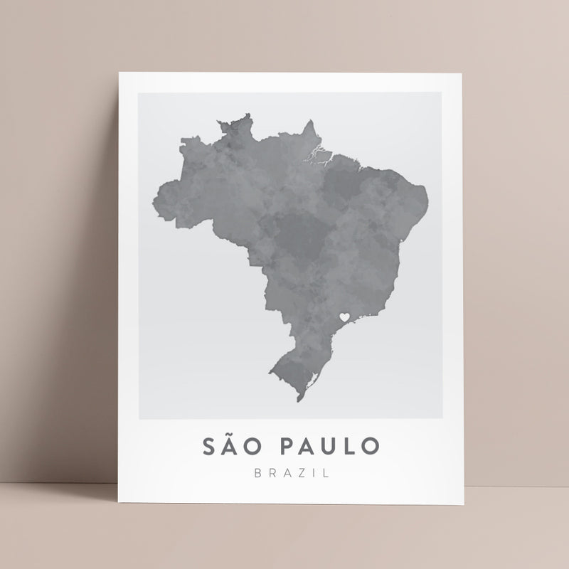 sao paulo brazil map