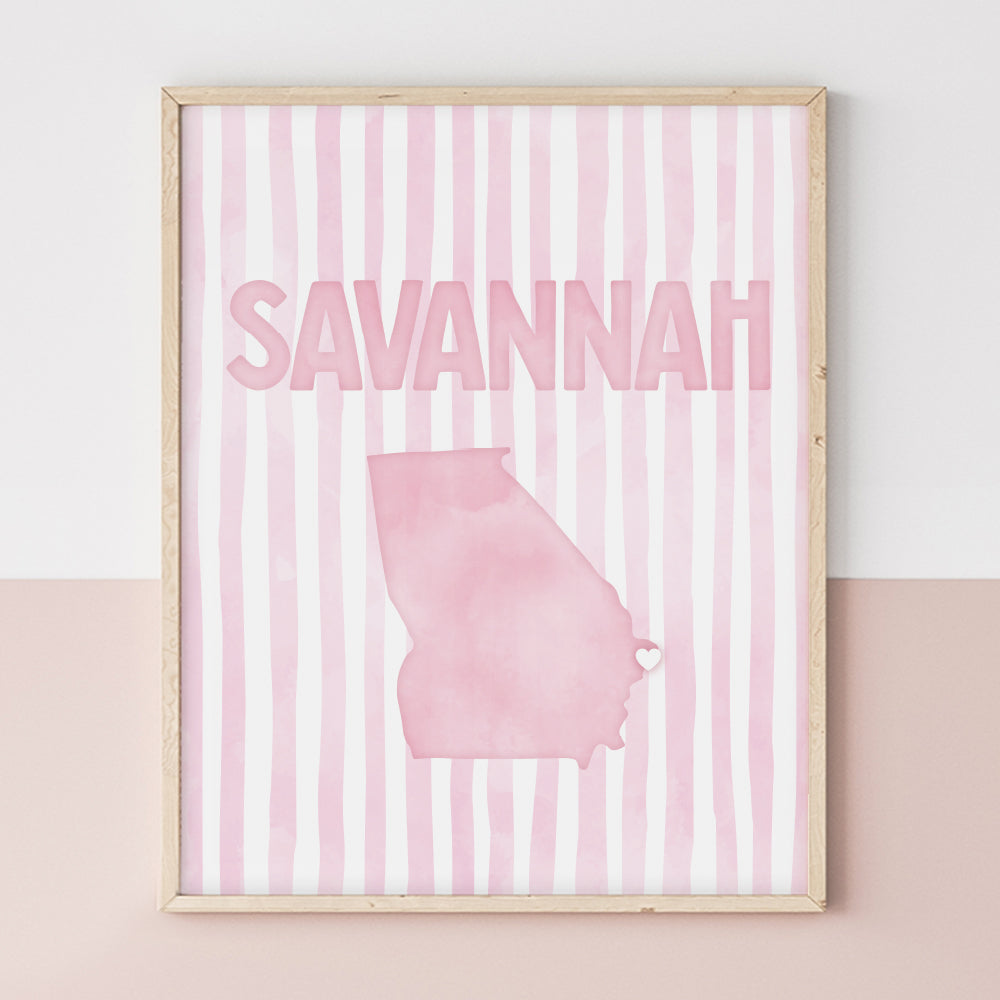 cute savannah poster
