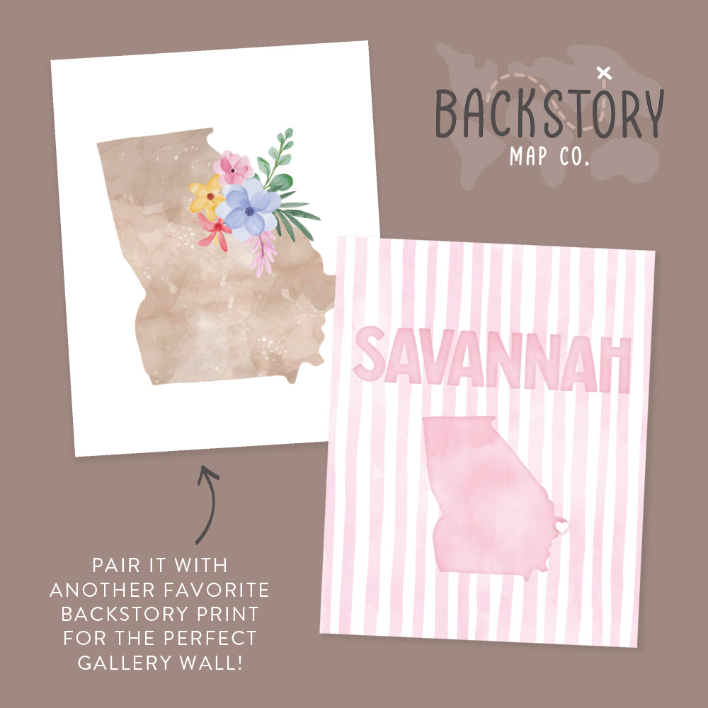 cute savannah georgia art prints