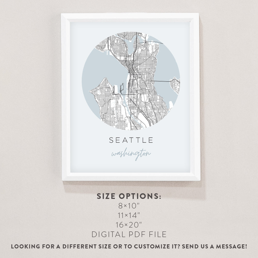 seattle washington poster