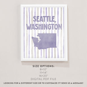 Seattle, Washington Poster