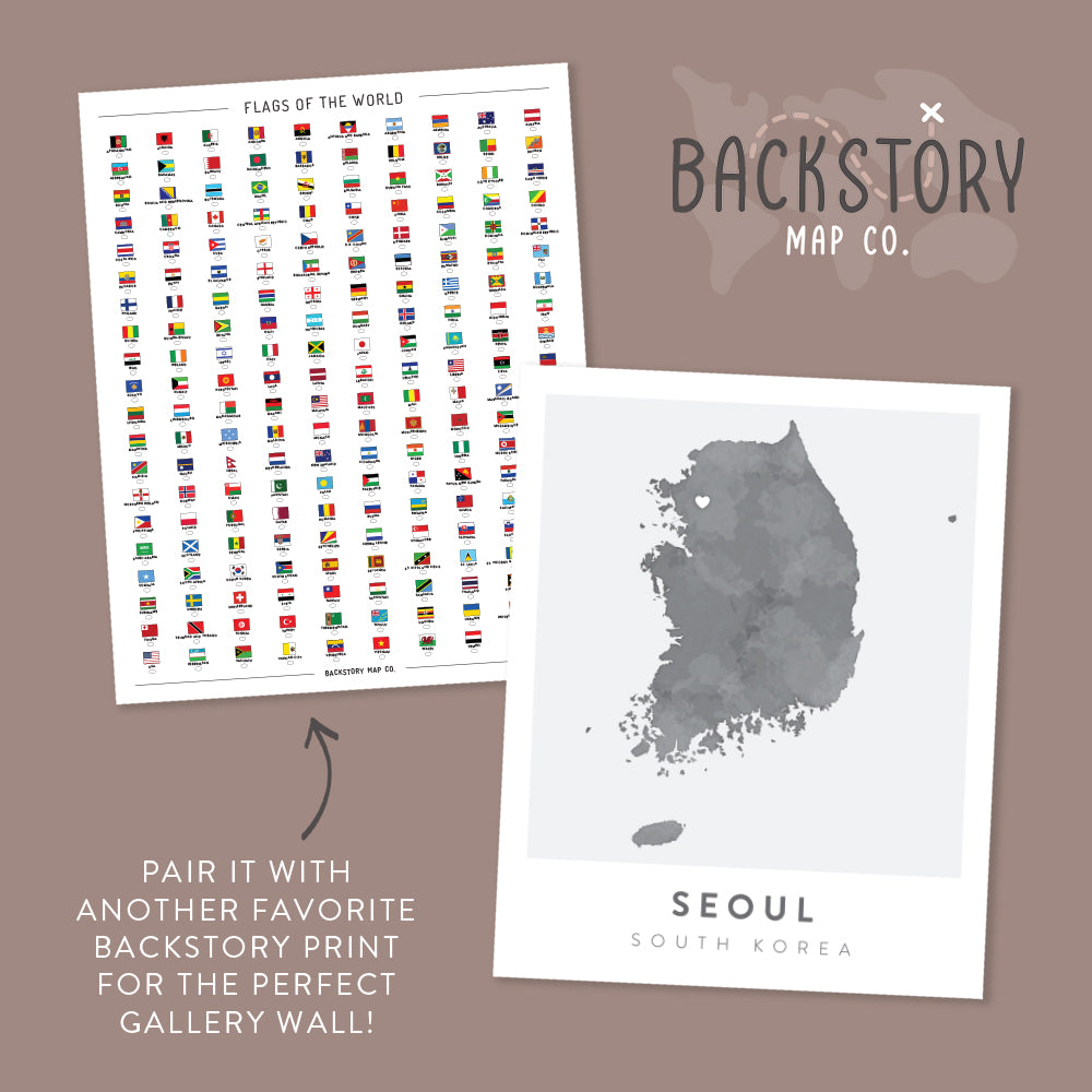 seoul south korea poster