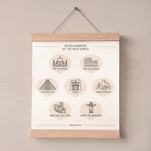 seven wonders of the world poster