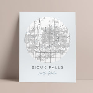 sioux falls map