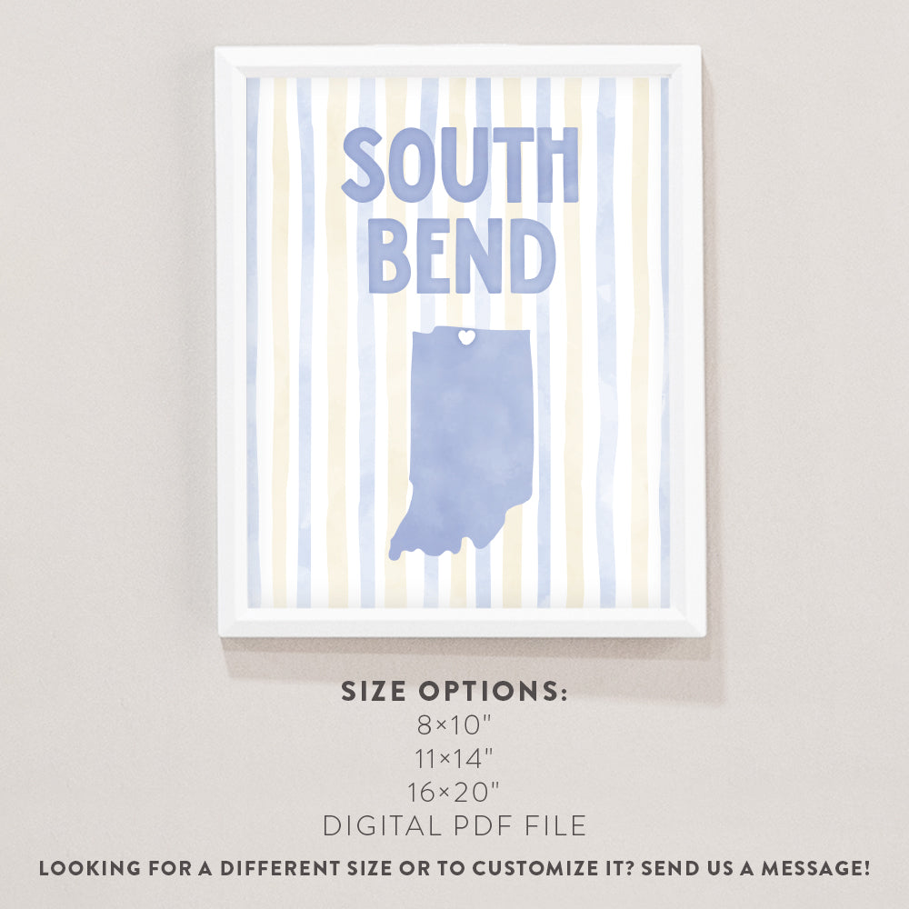 South Bend, Indiana Poster