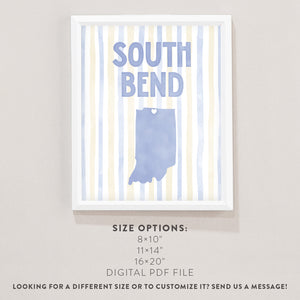 South Bend, Indiana Poster