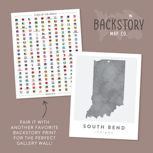 south bend map poster