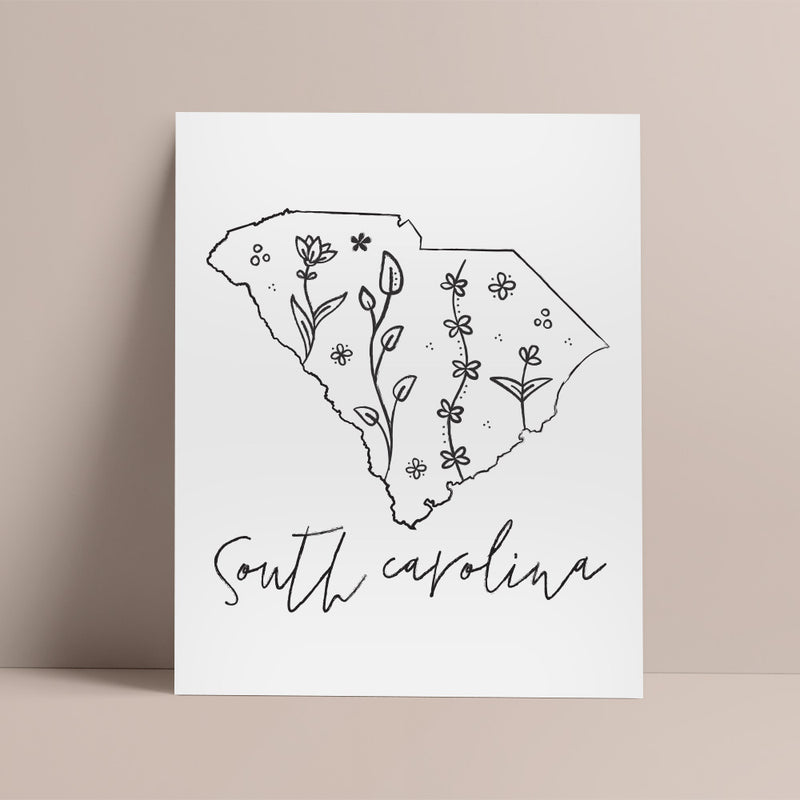 south carolina outline