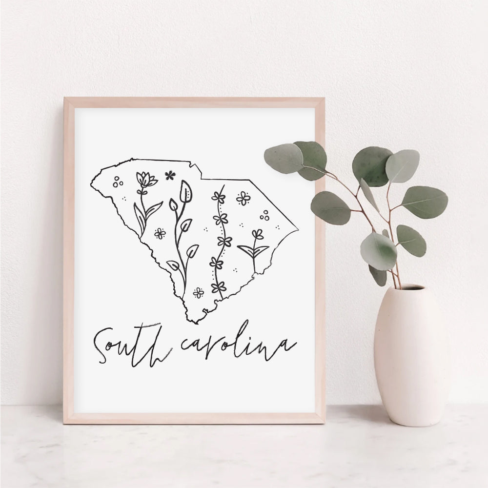 south carolina wall art