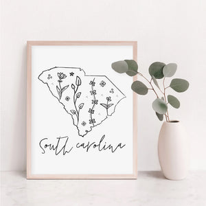 south carolina wall art