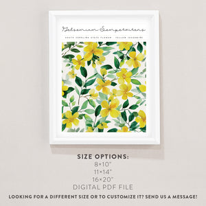 south carolina floral wall art