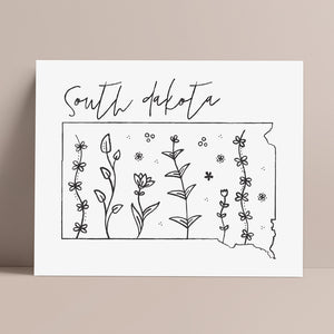 south dakota outline