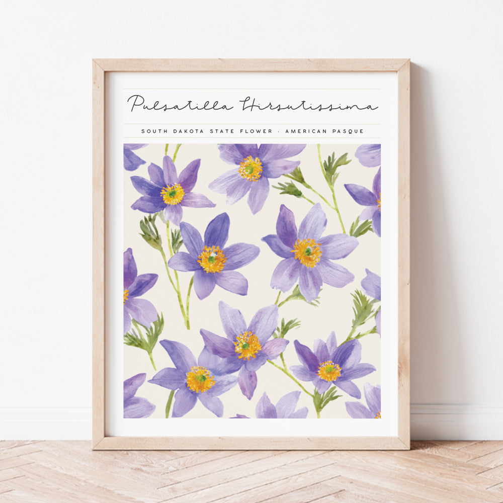 south dakota state flower wall art