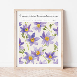 south dakota state flower wall art