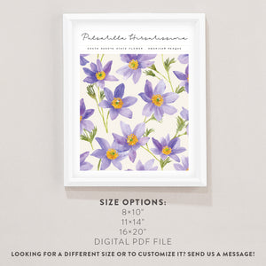 south dakota state flower wall art