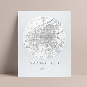 springfield illinois map