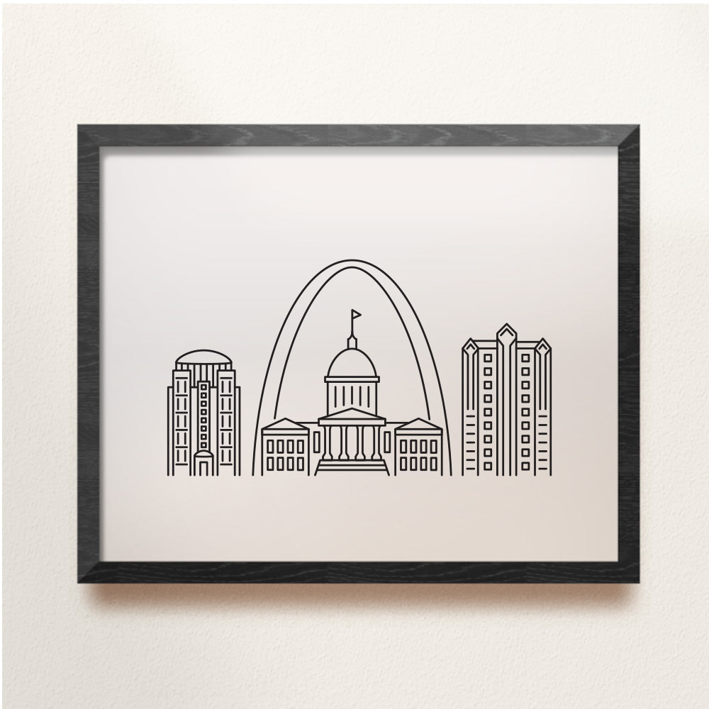 st louis skyline poster