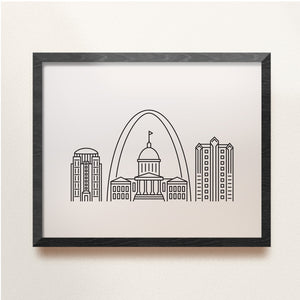 st louis skyline poster