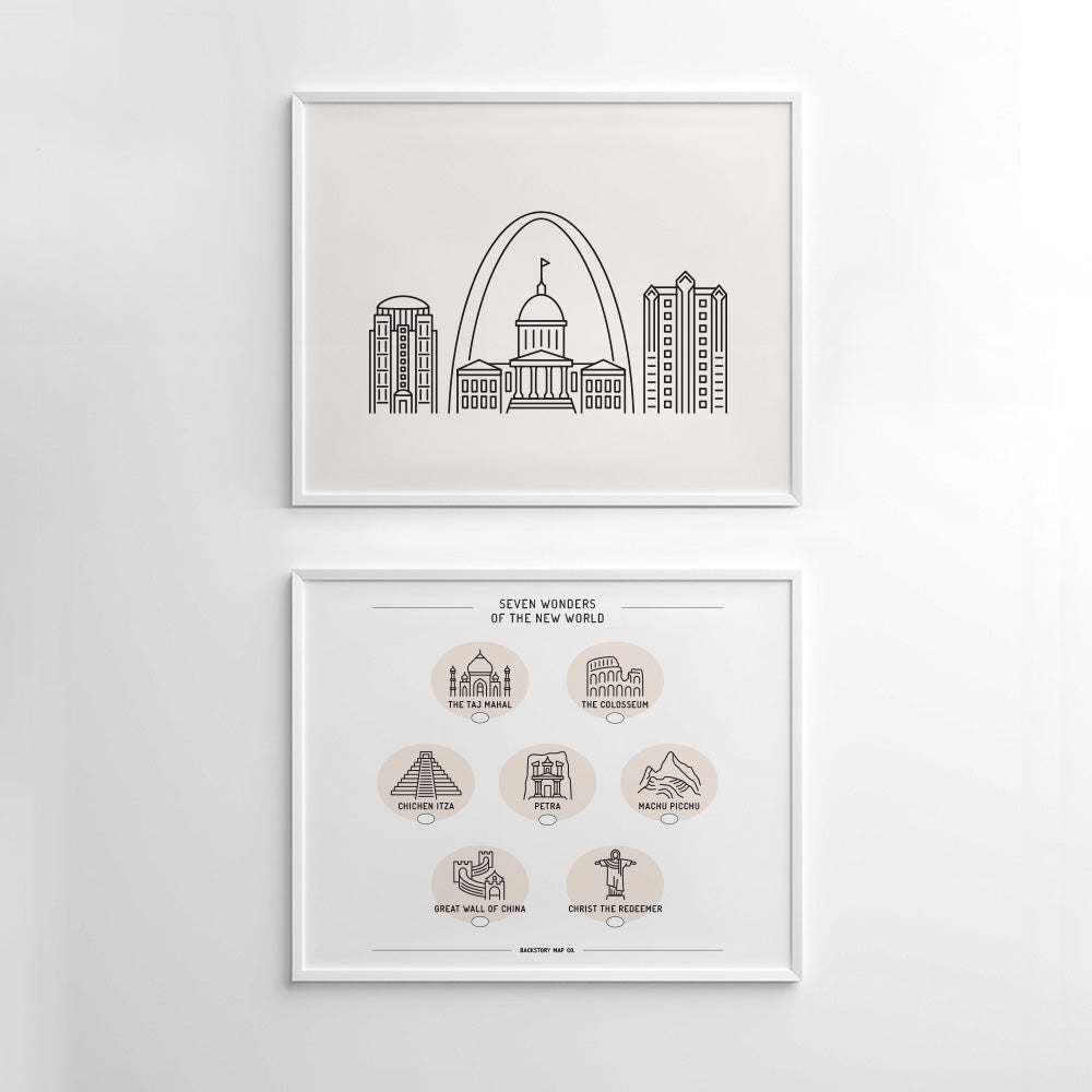 st louis skyline poster