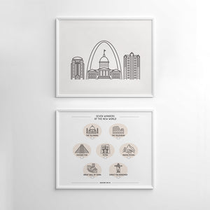 st louis skyline poster