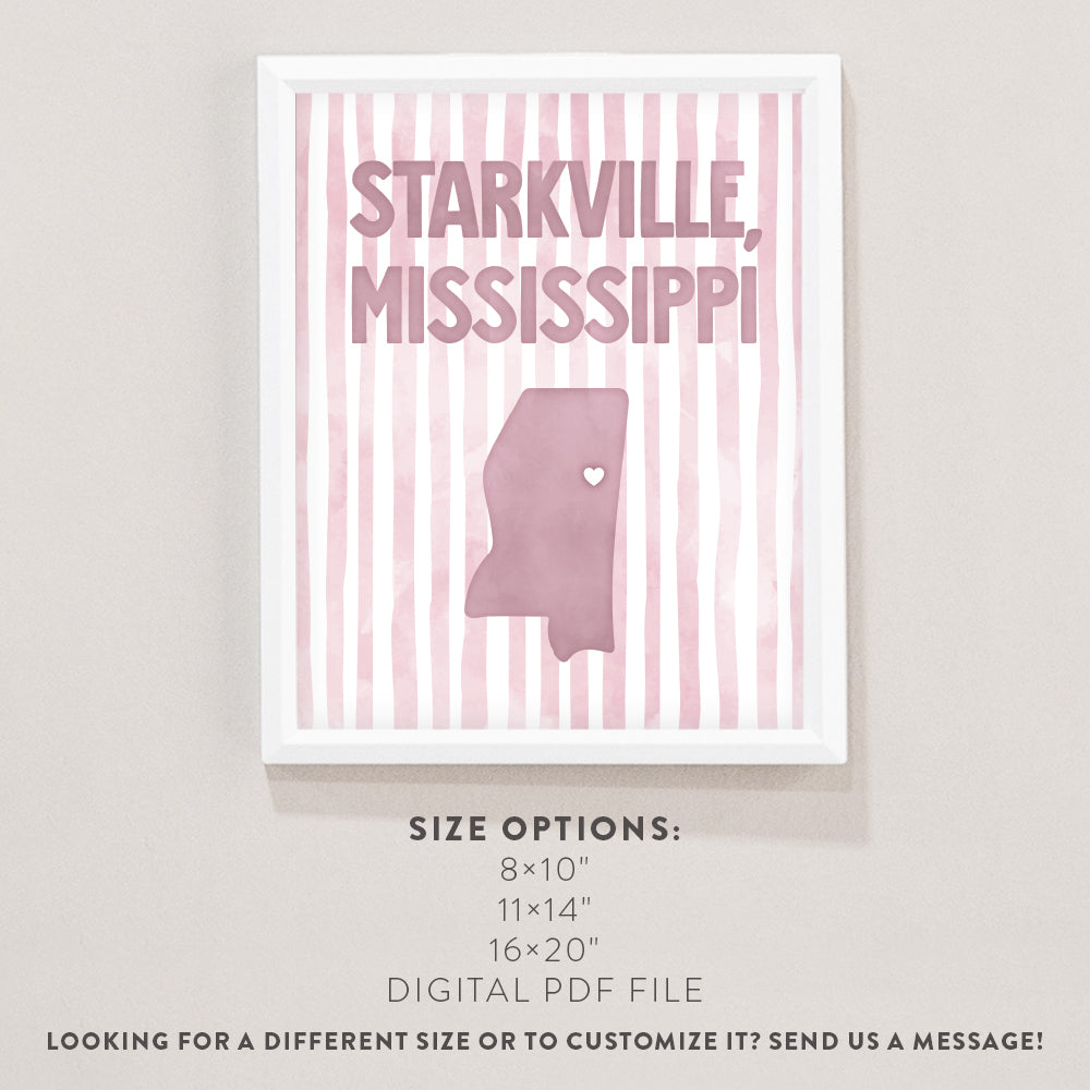 Starkville, Mississippi Poster