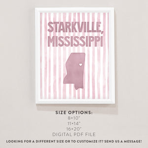 Starkville, Mississippi Poster