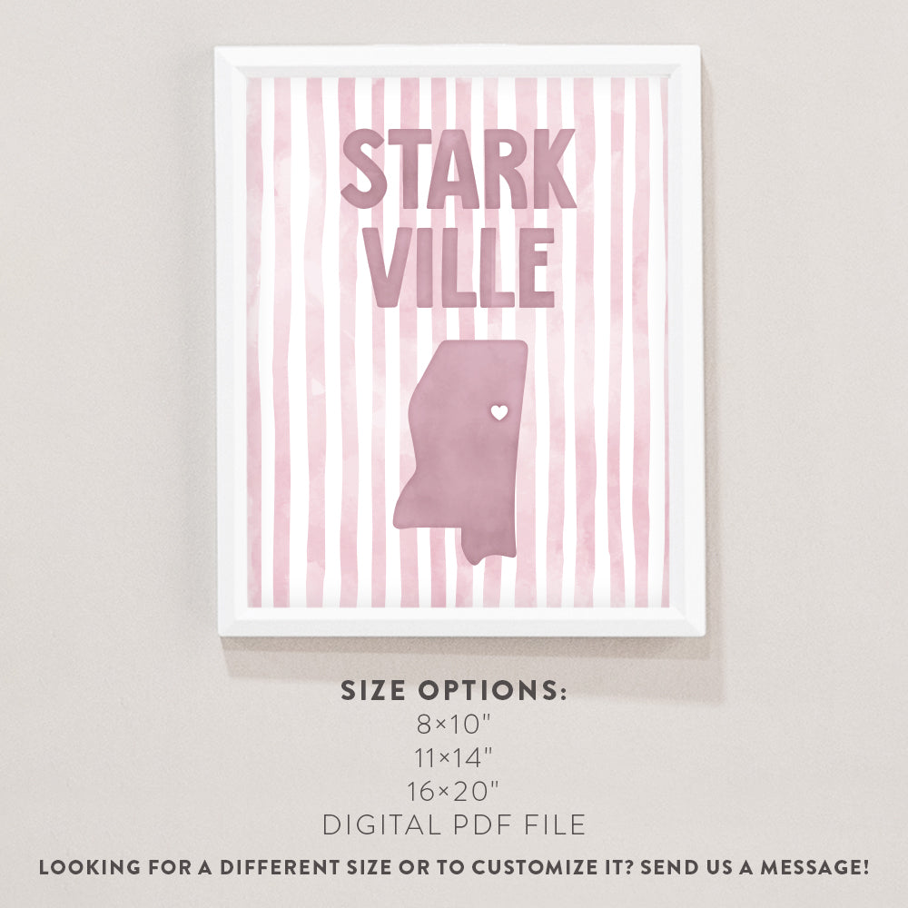 Starkville, Mississippi Poster